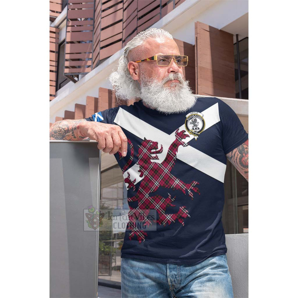 Tartan Vibes Clothing Little Tartan Lion Rampant Cotton T-shirt – Proudly Display Your Heritage with Alba Gu Brath and Clan Name