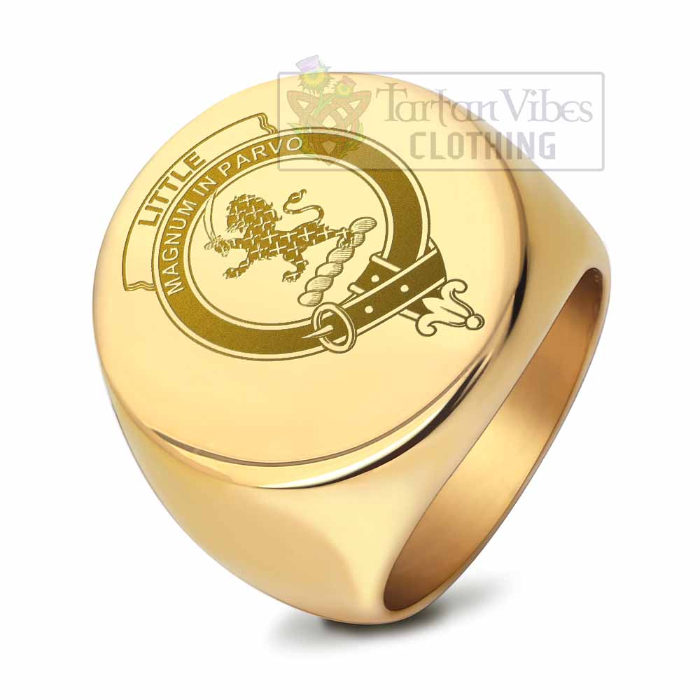 Tartan Vibes Clothing Little Clan Crest Engraved Ring