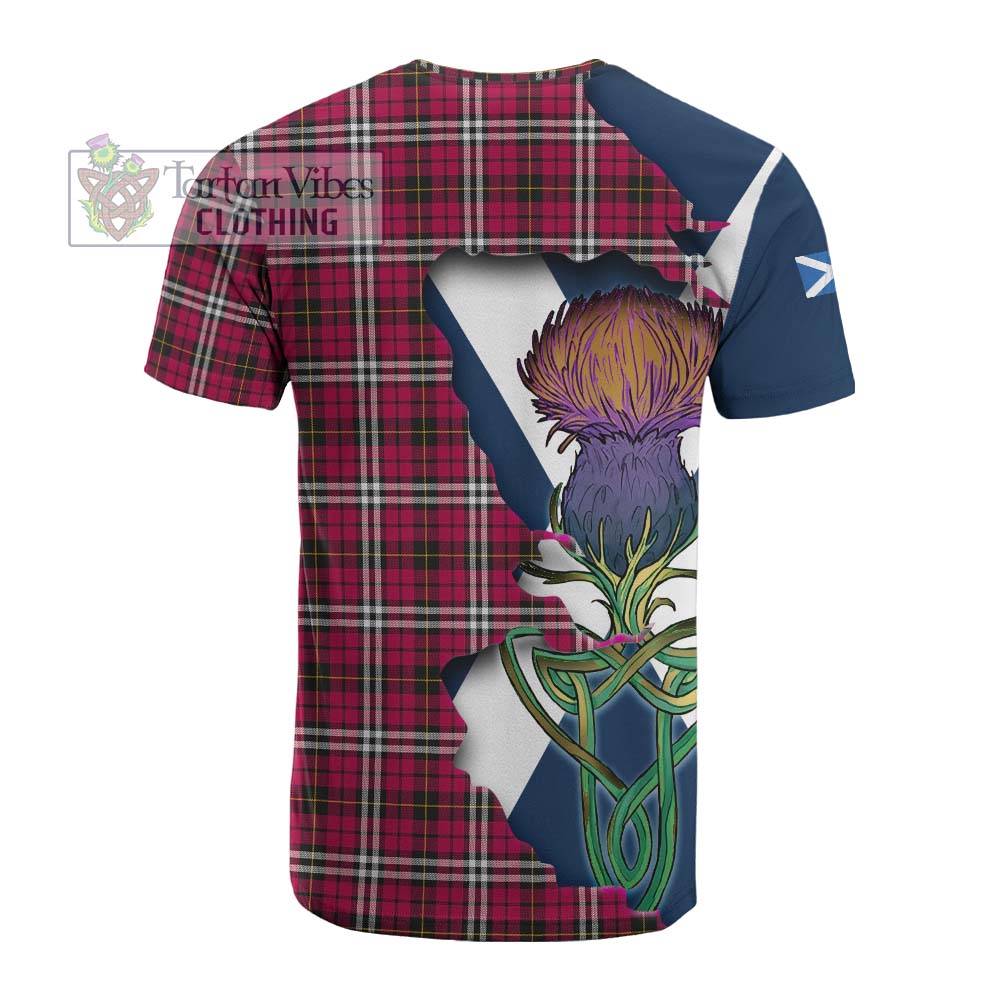 Little Tartan Family Crest Cotton T-shirt Scottish Thistle Celtic Inspired - Tartan Vibes Clothing