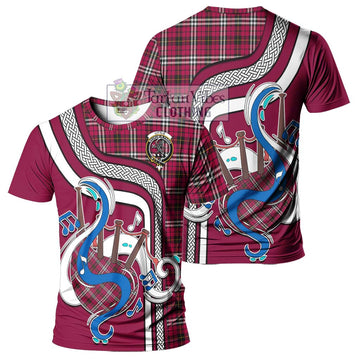 Little Tartan T-Shirt with Epic Bagpipe Style