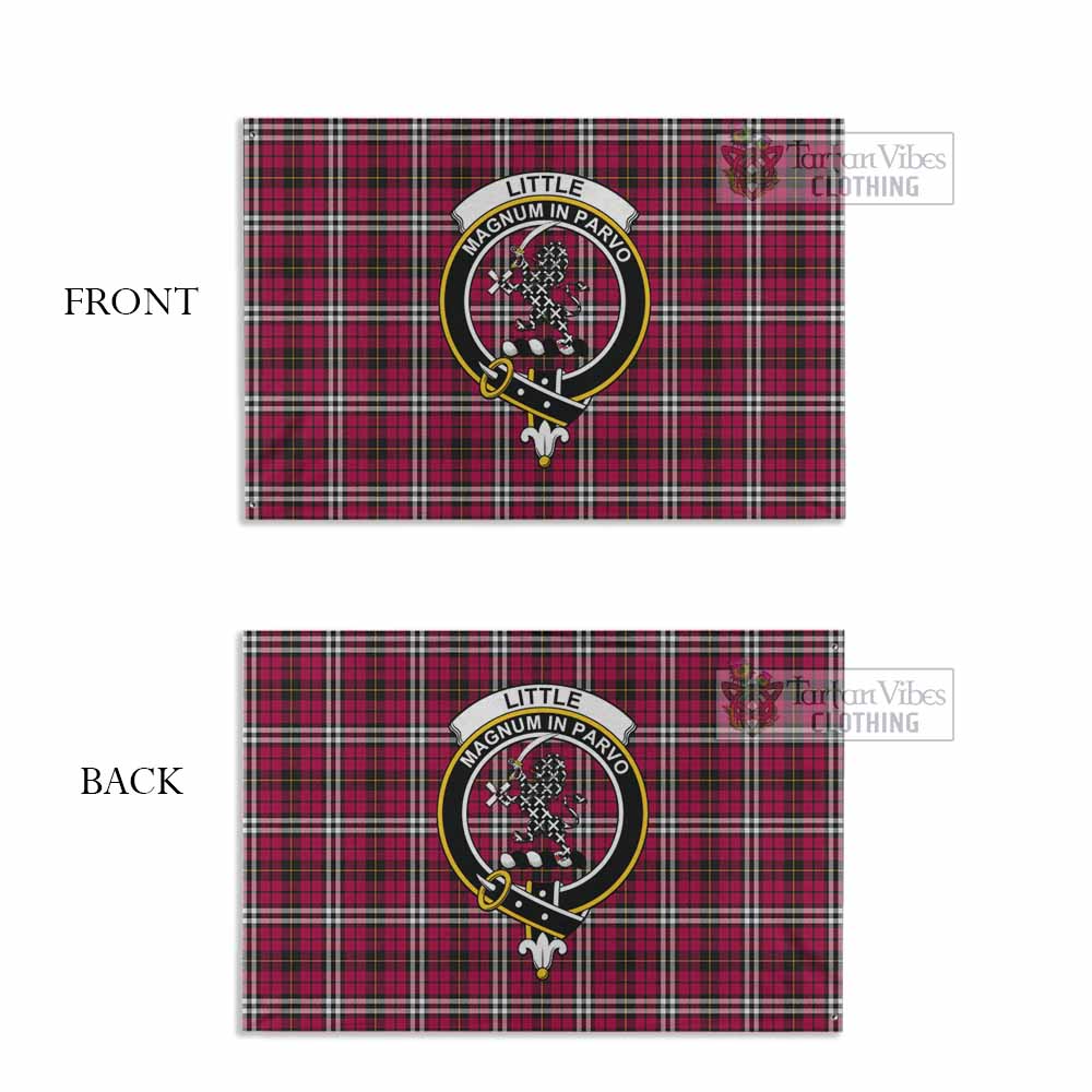 Tartan Vibes Clothing Little Tartan House Flag with Family Crest