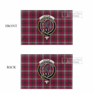 Little Tartan House Flag with Family Crest