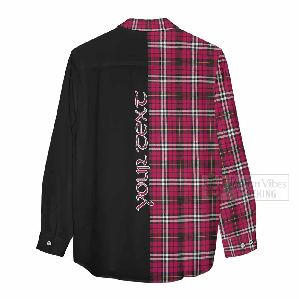 Tartan Vibes Clothing Little Tartan Women's Casual Shirt with Family Crest and Half Of Me Style