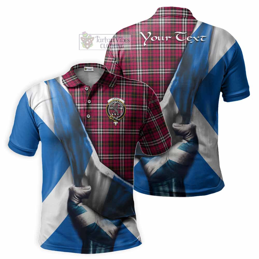 Tartan Vibes Clothing Little Tartan Polo Shirt with Family Crest Scotland Patriotic Style