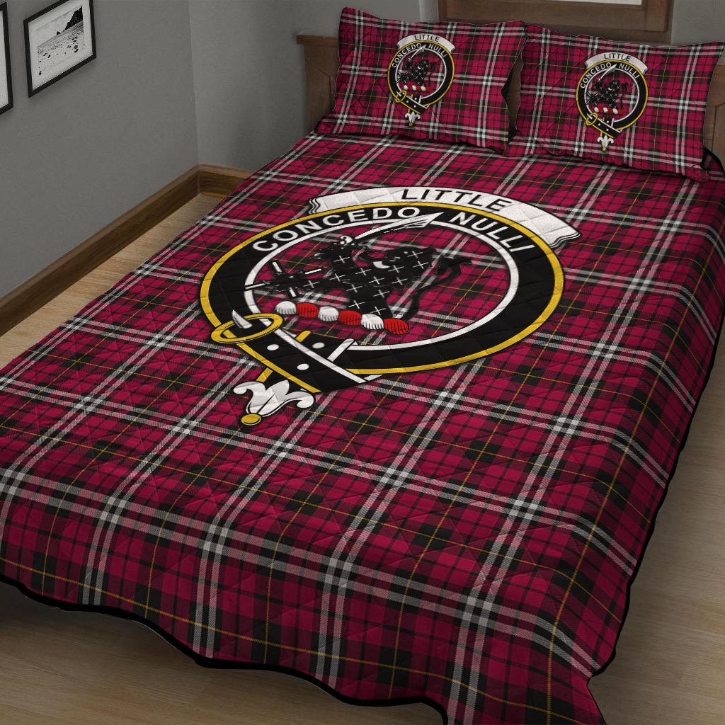 Little Tartan Quilt Bed Set with Family Crest - Tartan Vibes Clothing