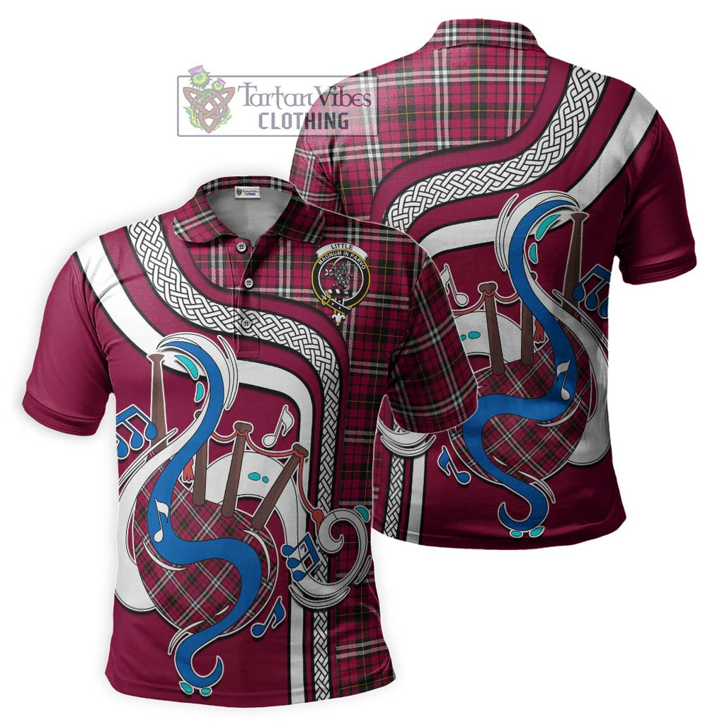 Tartan Vibes Clothing Little Tartan Polo Shirt with Epic Bagpipe Style