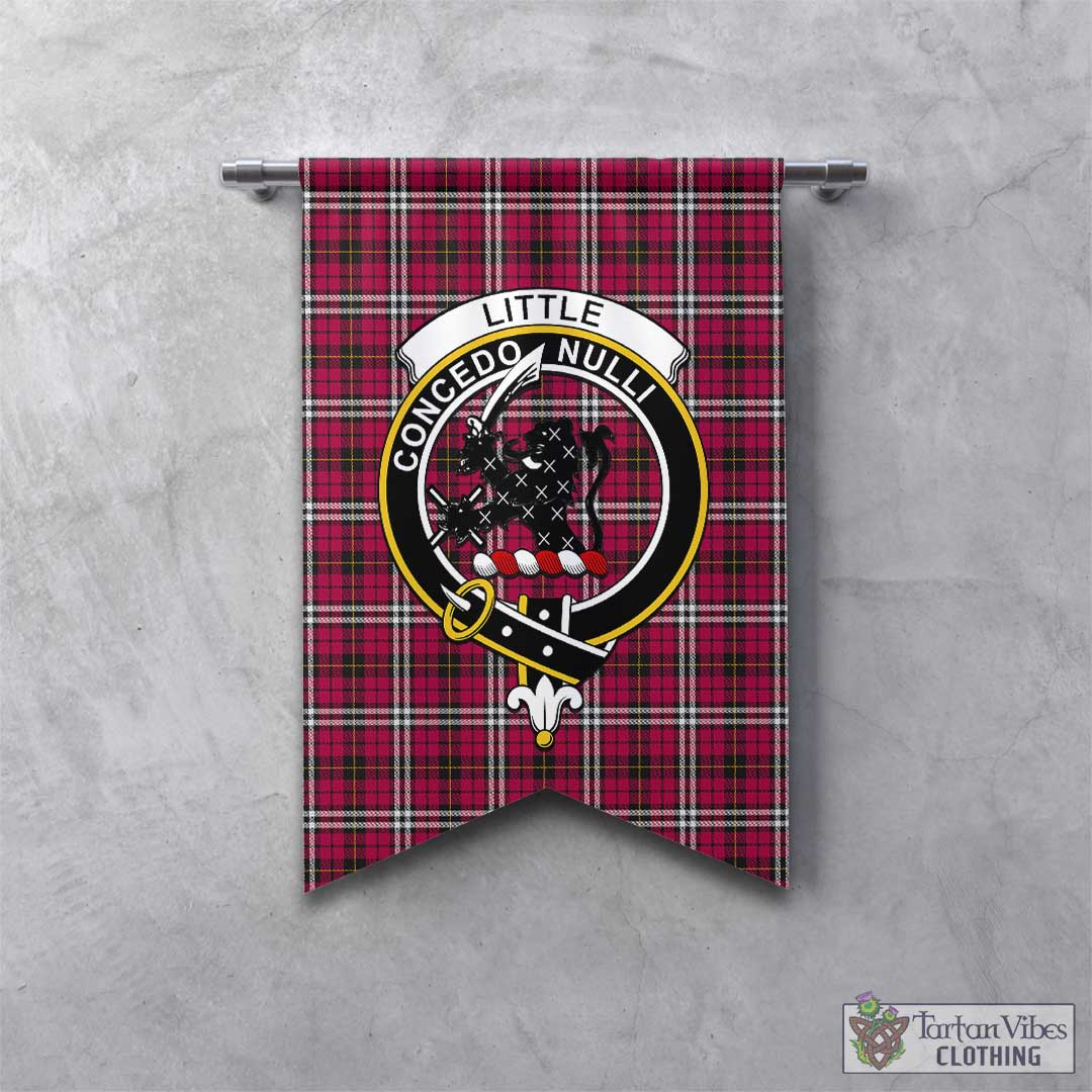 Tartan Vibes Clothing Little Tartan Gonfalon, Tartan Banner with Family Crest