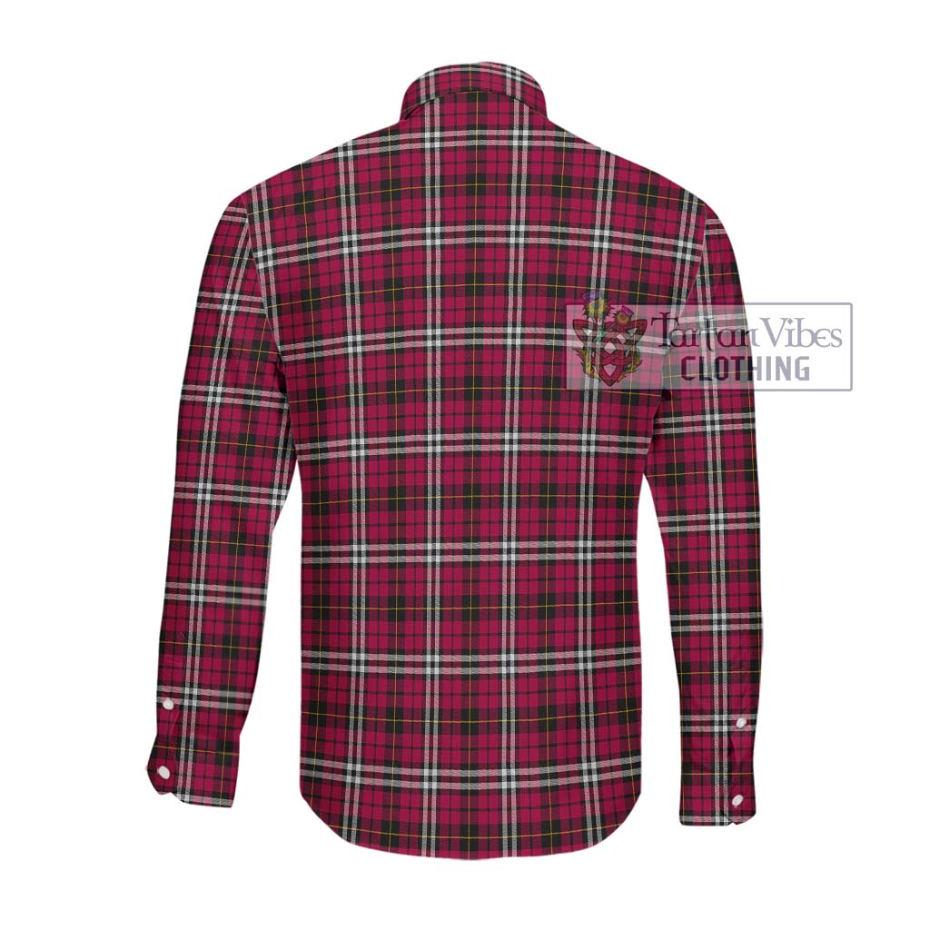 Little Tartan Long Sleeve Button Shirt with Family Crest DNA In Me Style - Tartanvibesclothing Shop