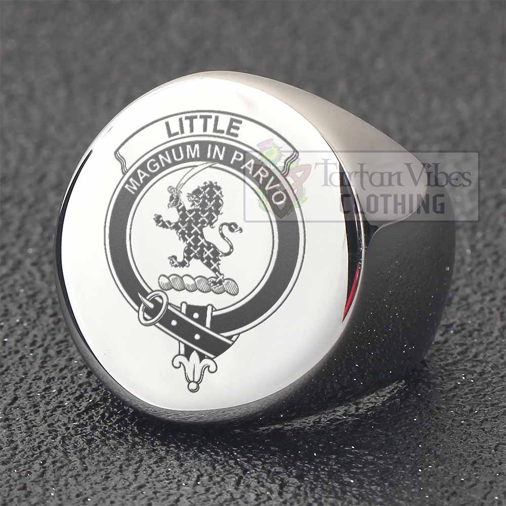 Tartan Vibes Clothing Little Clan Crest Engraved Ring