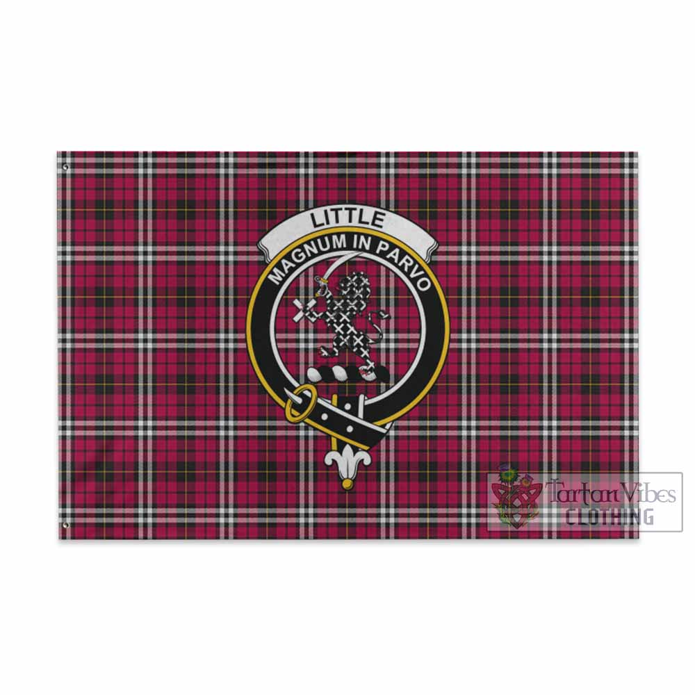 Tartan Vibes Clothing Little Tartan House Flag with Family Crest