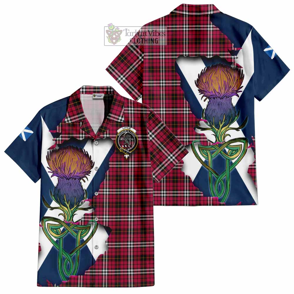 Little Tartan Family Crest Hawaiian Shirt Scottish Thistle Celtic Inspired - Tartan Vibes Clothing