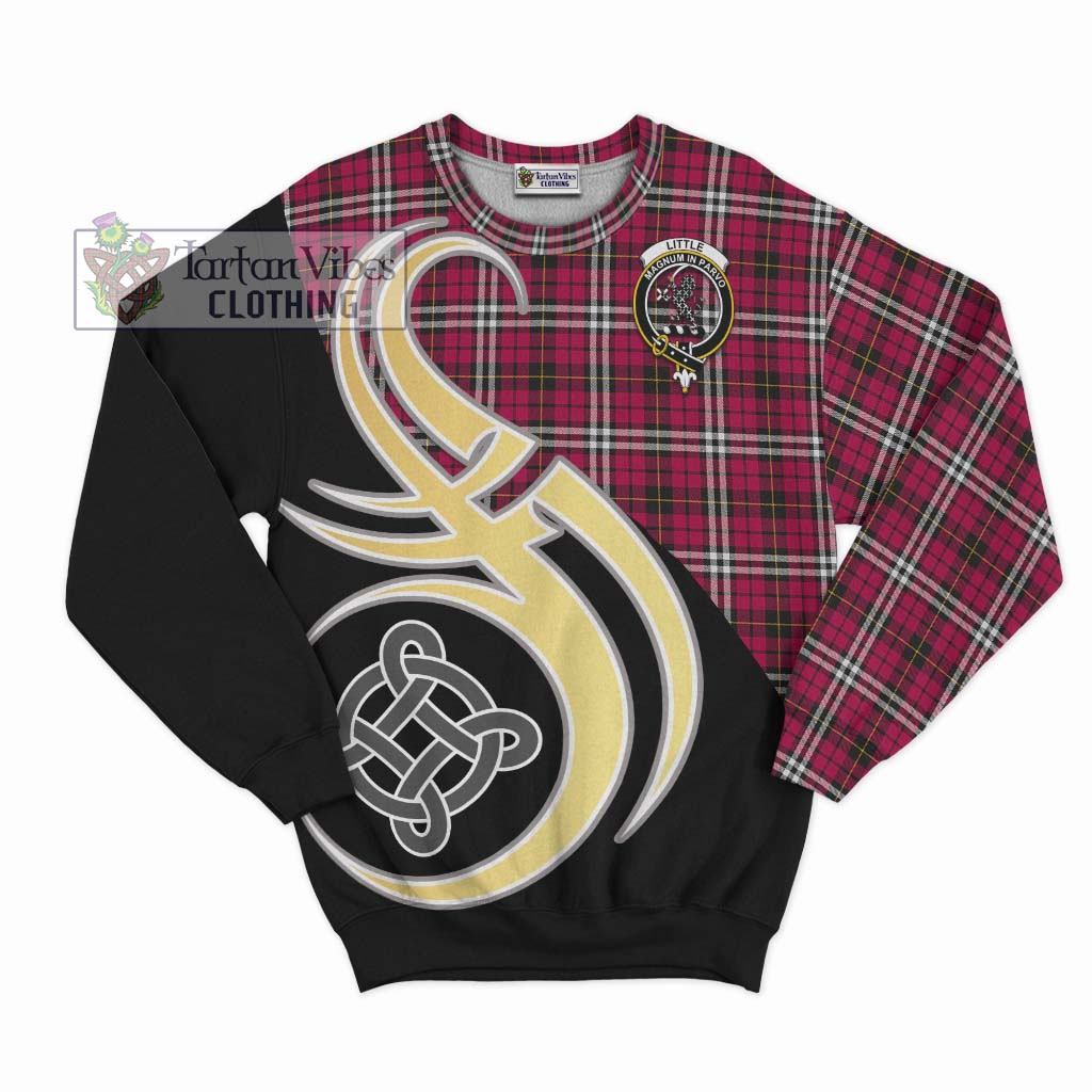 Tartan Vibes Clothing Little Tartan Sweatshirt with Family Crest and Celtic Symbol Style