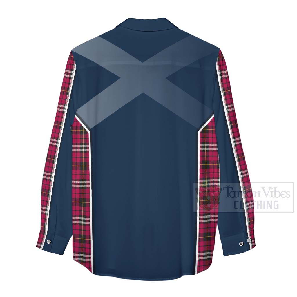 Tartan Vibes Clothing Little Tartan Women's Casual Shirt with Family Crest and Scottish Thistle Vibes Sport Style