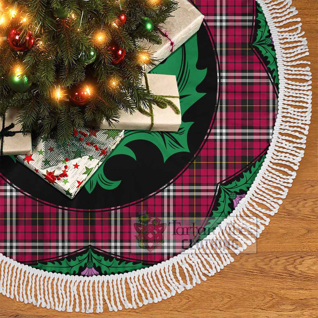 Little Tartan Christmas Tree Skirt Scottish Thistle Style - Tartan Vibes Clothing