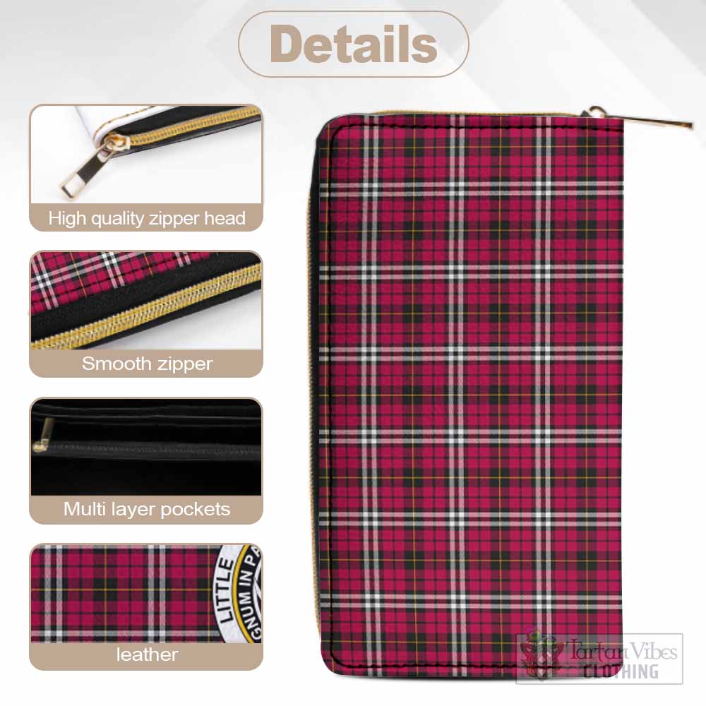 Little Tartan Women's Leather Wallet with Family Crest - Tartan Vibes Clothing