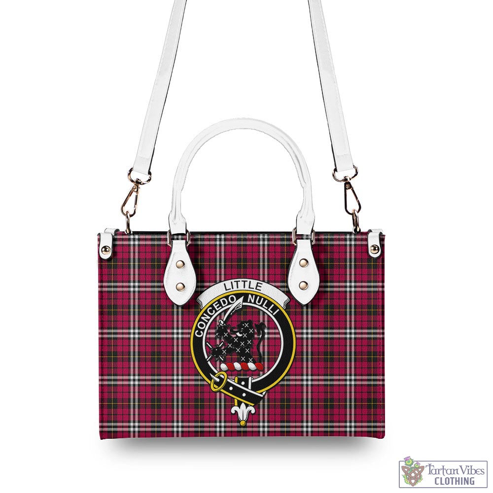 Tartan Vibes Clothing Little Tartan Luxury Leather Handbags with Family Crest