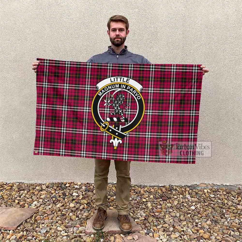 Tartan Vibes Clothing Little Tartan House Flag with Family Crest