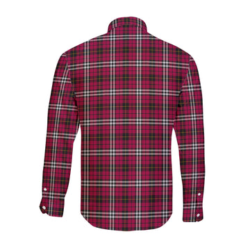 Little Tartan Long Sleeve Button Up Shirt with Family Crest