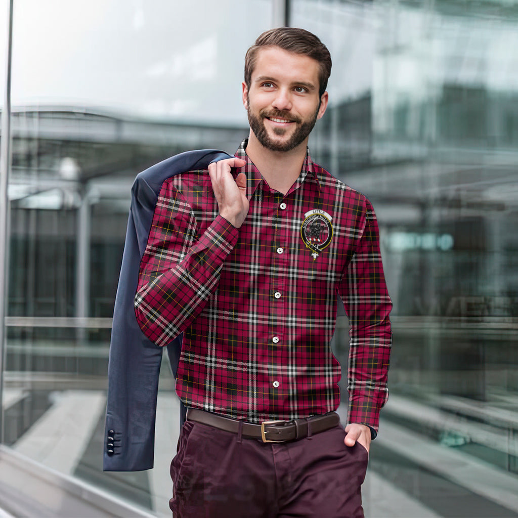 little-tartan-long-sleeve-button-up-shirt-with-family-crest