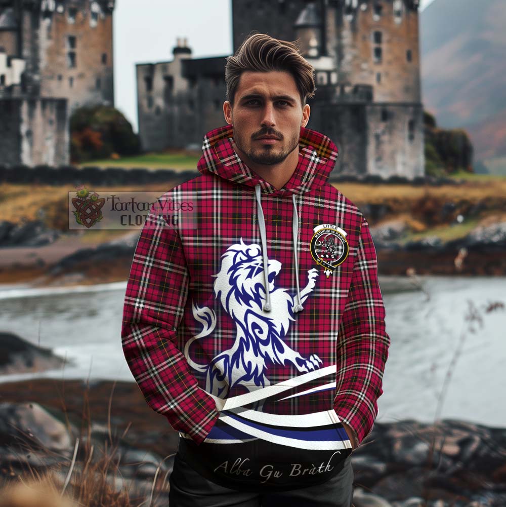 Tartan Vibes Clothing Little Tartan Cotton Hoodie with Alba Gu Brath Regal Lion Emblem