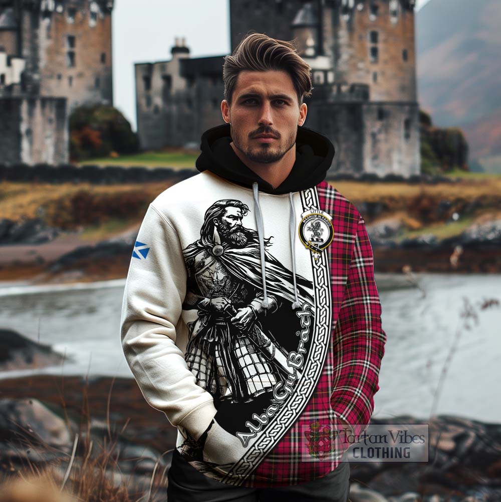 Tartan Vibes Clothing Little Tartan Clan Crest Cotton Hoodie with Highlander Warrior Celtic Style