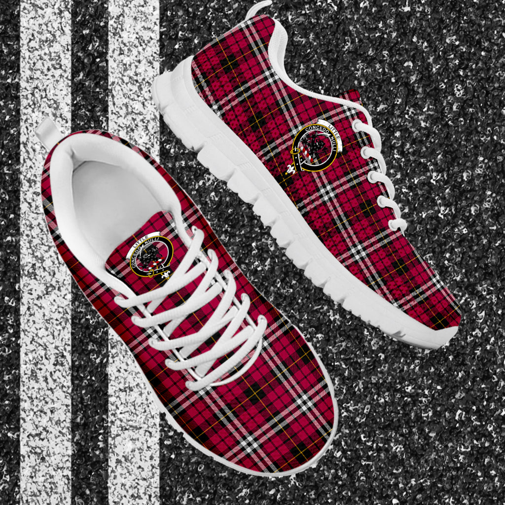 Little Tartan Sneakers with Family Crest - Tartan Vibes Clothing