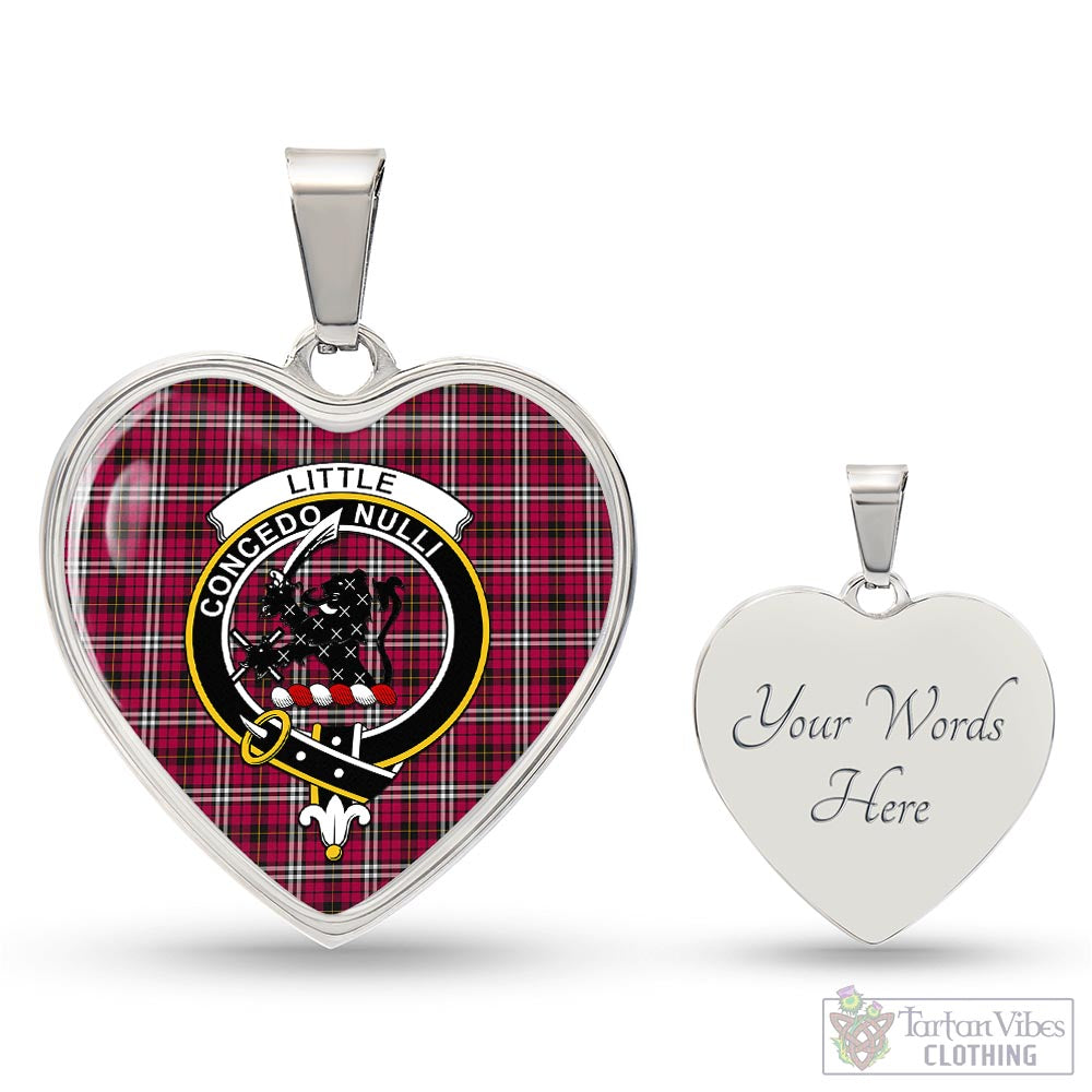 Tartan Vibes Clothing Little Tartan Heart Necklace with Family Crest