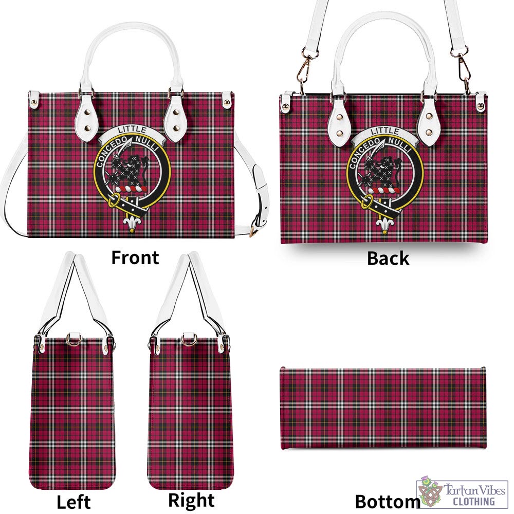 Tartan Vibes Clothing Little Tartan Luxury Leather Handbags with Family Crest