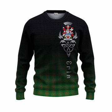 Litton Irish Clan Knitted Sweater with Coat of Arms Erin Go Bragh Celtic Inspired Unisex - Tartan Vibes Clothing