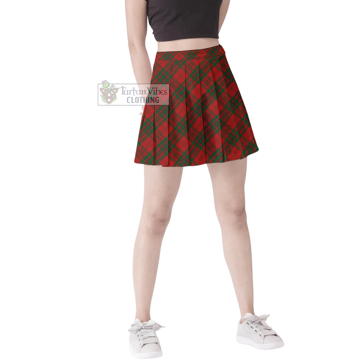 Livingstone Tartan Women's Plated Mini Skirt Cross Style Female - Tartan Vibes Clothing