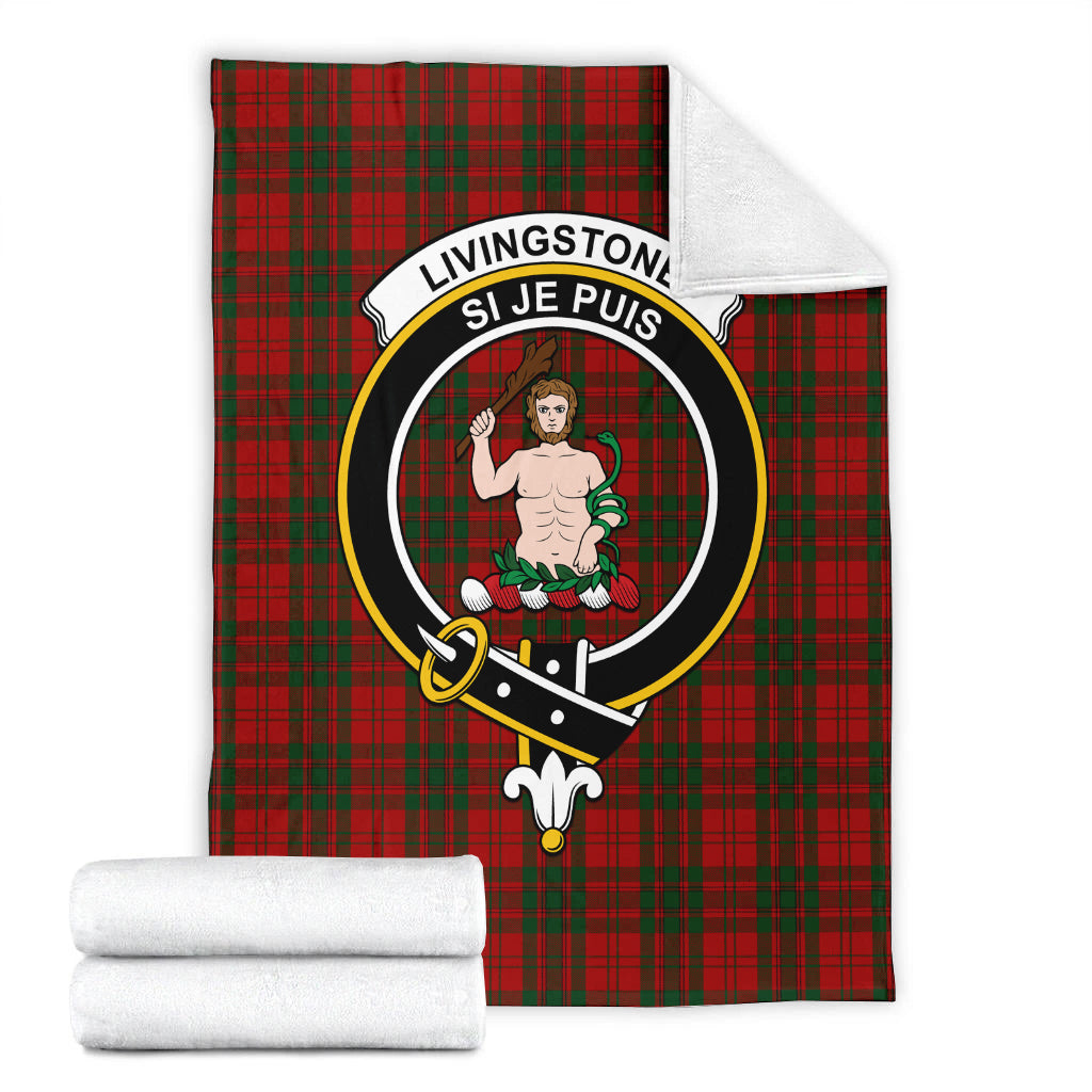 livingston-tartab-blanket-with-family-crest