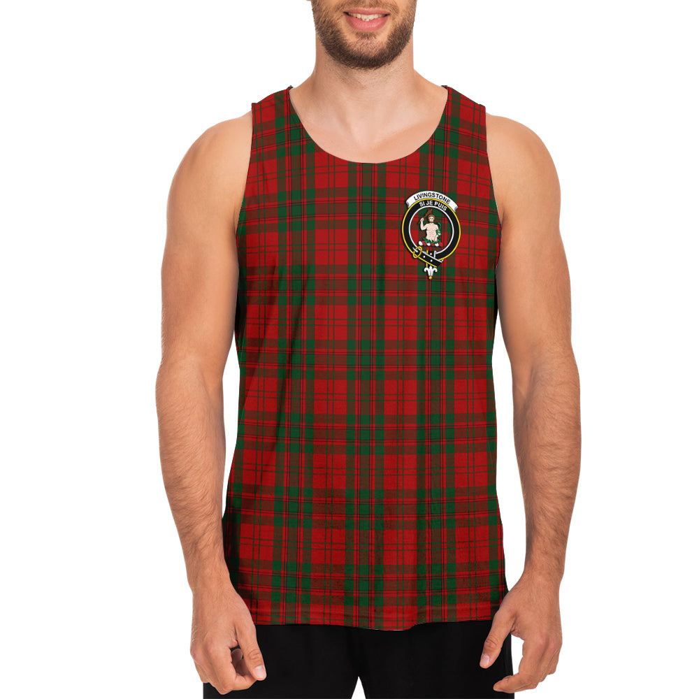 livingston-tartan-mens-tank-top-with-family-crest