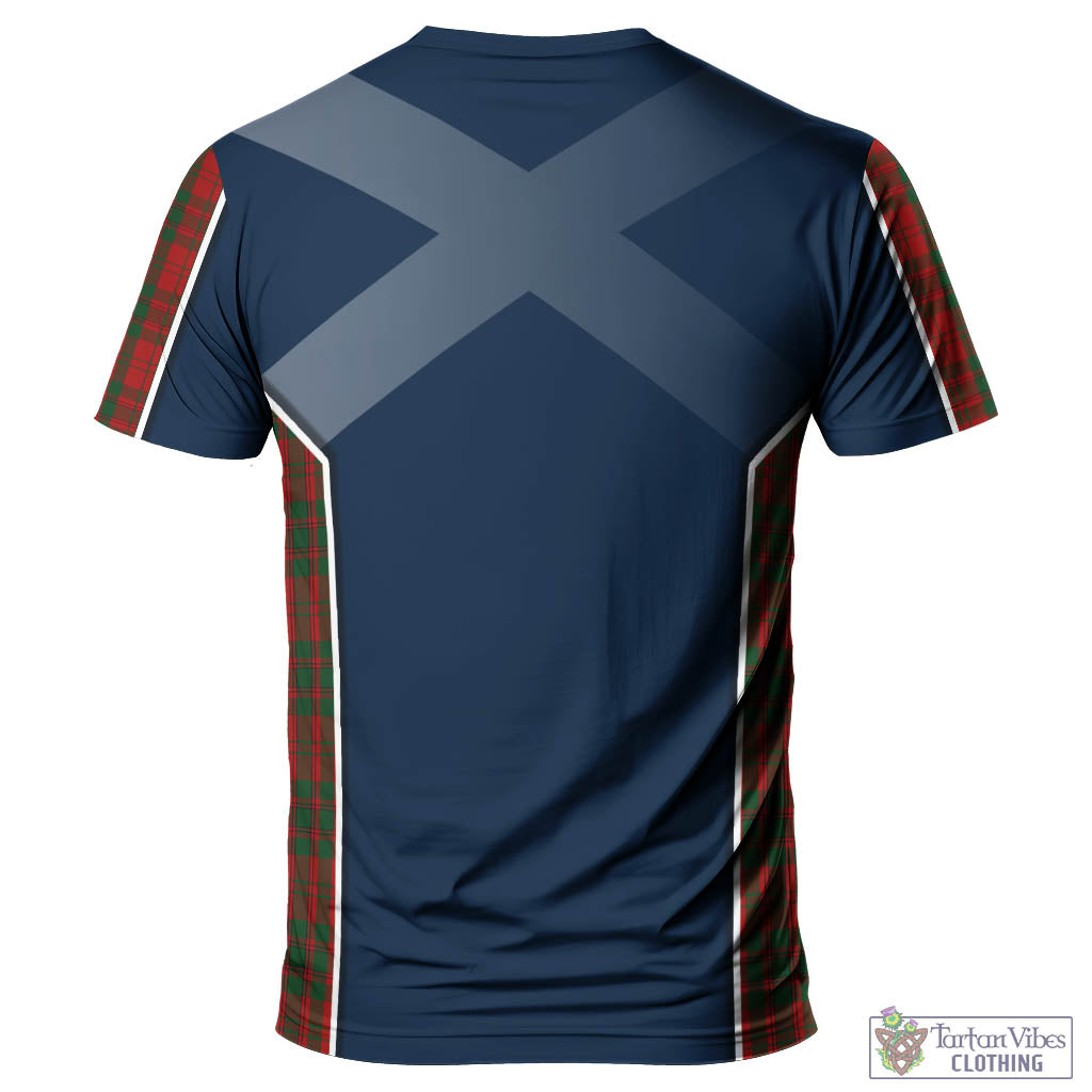 Tartan Vibes Clothing Livingston Tartan T-Shirt with Family Crest and Scottish Thistle Vibes Sport Style