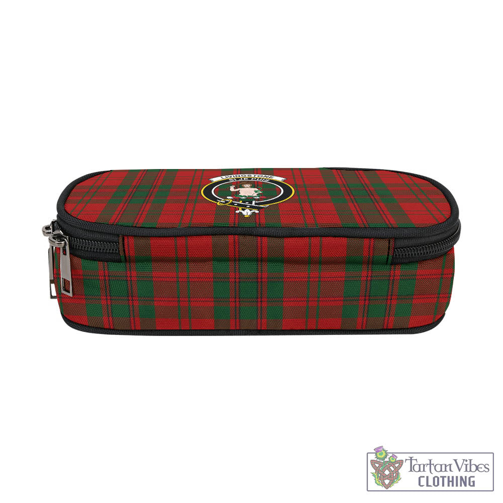 Tartan Vibes Clothing Livingston Tartan Pen and Pencil Case with Family Crest