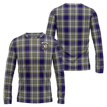 Livingstone Dress Tartan Long Sleeve T-Shirt with Family Crest