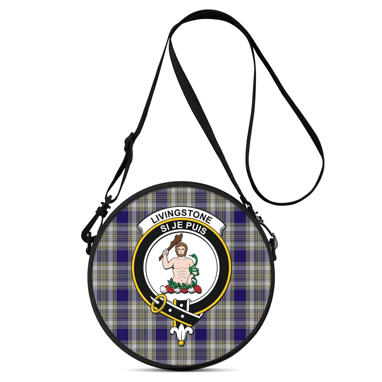 livingston-dress-tartan-round-satchel-bags-with-family-crest