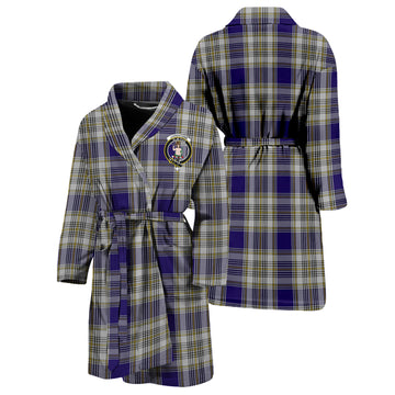 Livingstone Dress Tartan Bathrobe with Family Crest