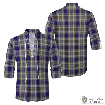 Livingstone Dress Tartan Men's Scottish Traditional Jacobite Ghillie Kilt Shirt