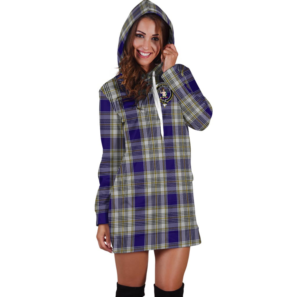 Livingstone Dress Tartan Hoodie Dress with Family Crest - Tartan Vibes Clothing