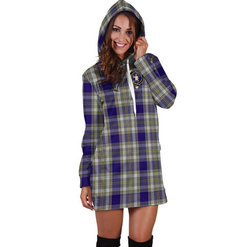 Livingstone Dress Tartan Hoodie Dress with Family Crest