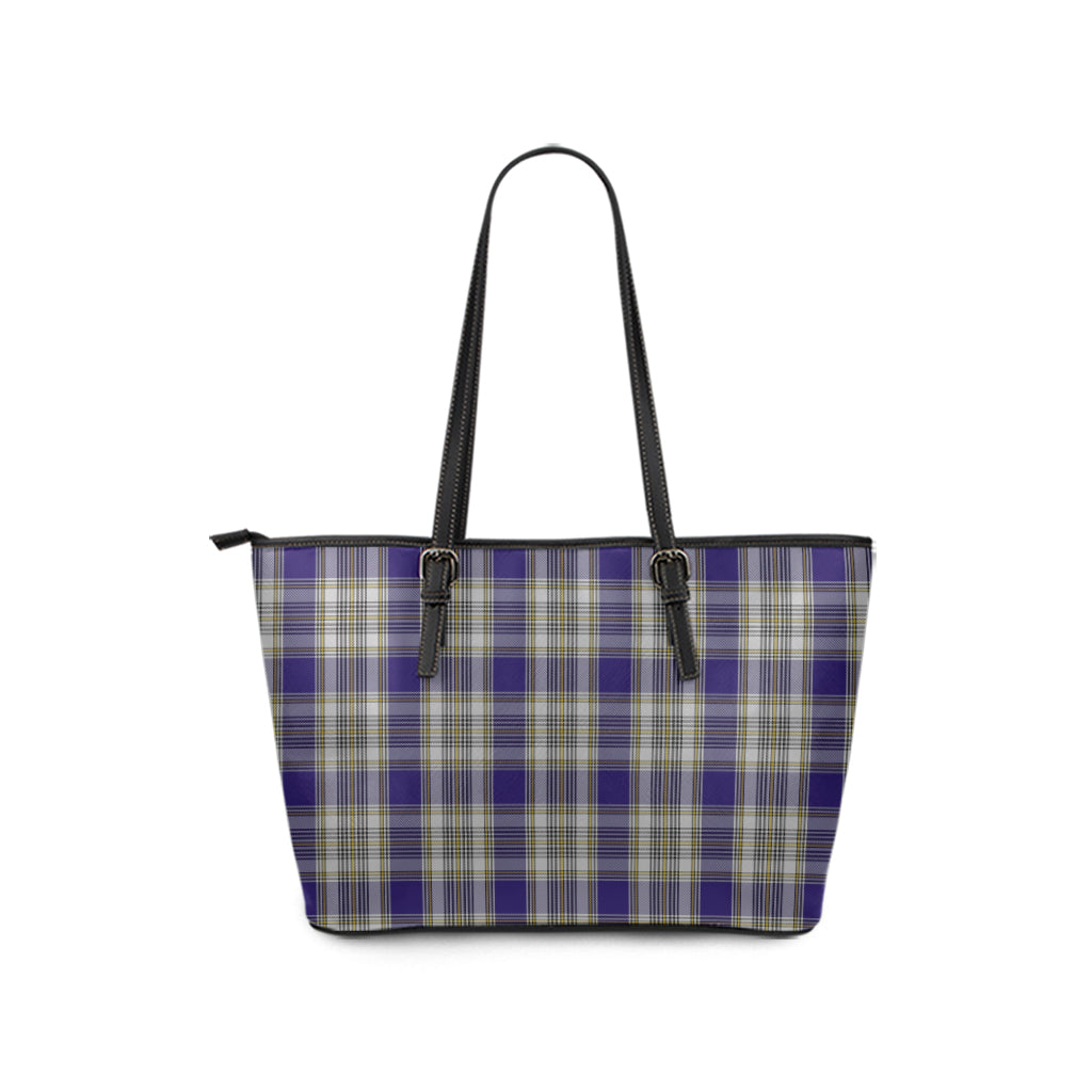 livingston-dress-tartan-leather-tote-bag