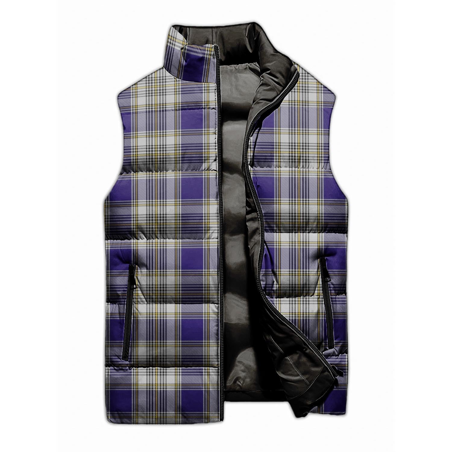 Livingston Dress Tartan Sleeveless Puffer Jacket - Tartanvibesclothing