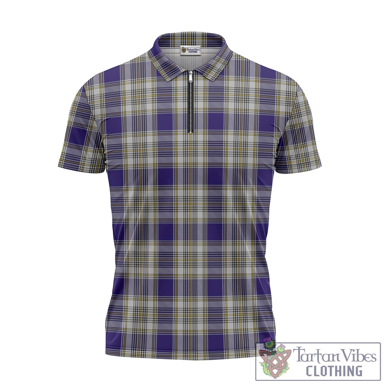 Tartan Vibes Clothing Livingston Dress Tartan Zipper Polo Shirt