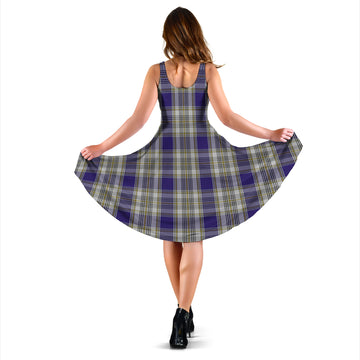 Livingstone Dress Tartan Sleeveless Midi Womens Dress