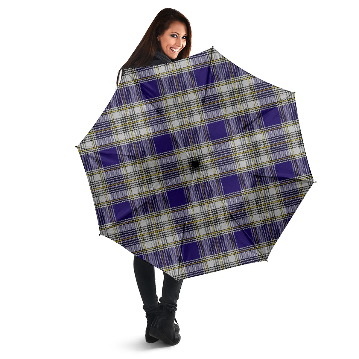 Livingston Dress Tartan Umbrella - Tartanvibesclothing