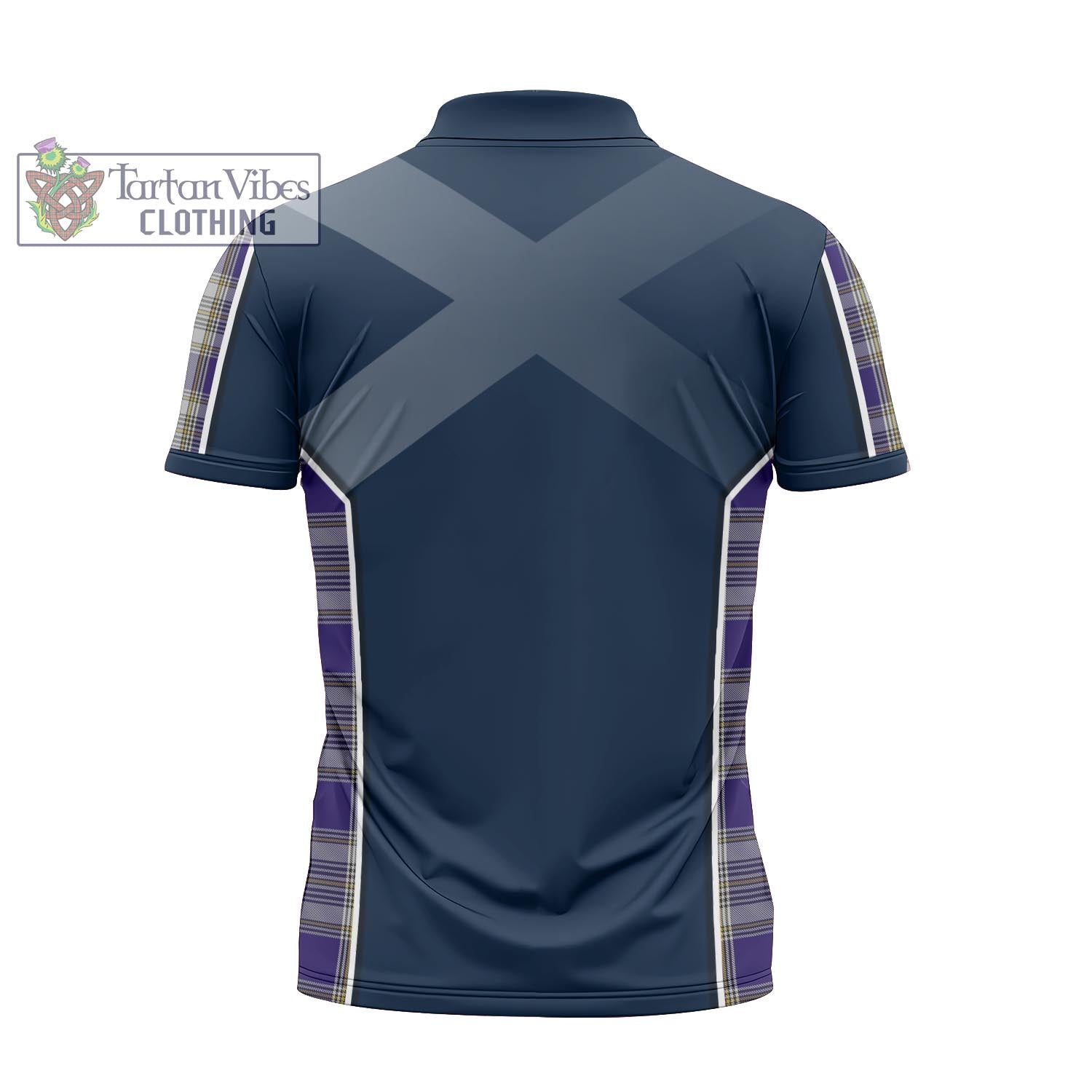 Tartan Vibes Clothing Livingston Dress Tartan Zipper Polo Shirt with Family Crest and Scottish Thistle Vibes Sport Style