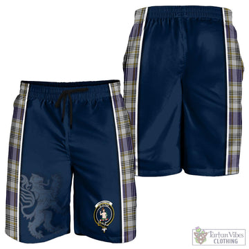 Livingstone Dress Tartan Men's Shorts with Family Crest and Lion Rampant Vibes Sport Style