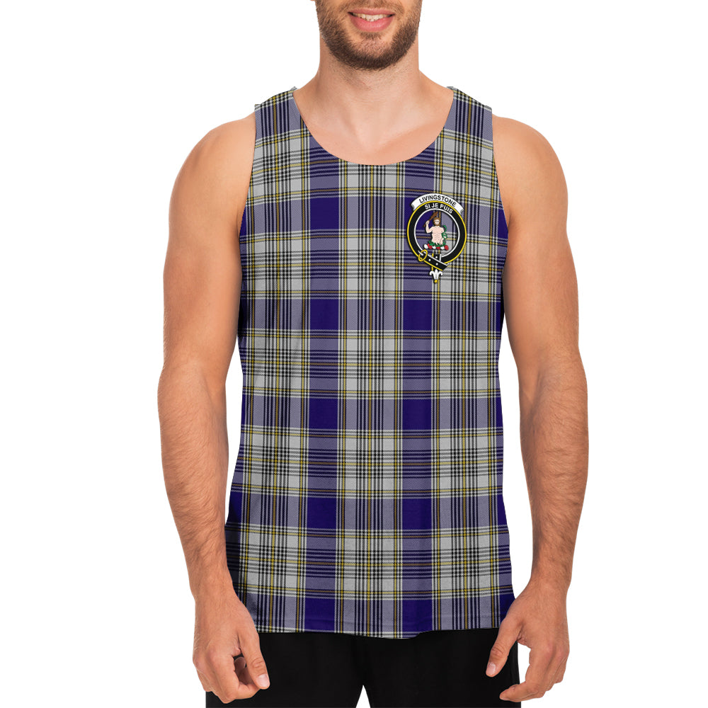 livingston-dress-tartan-mens-tank-top-with-family-crest