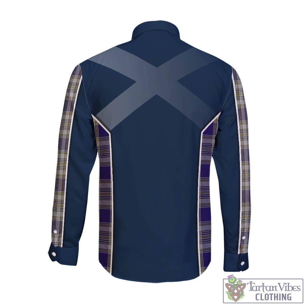 Tartan Vibes Clothing Livingston Dress Tartan Long Sleeve Button Up Shirt with Family Crest and Lion Rampant Vibes Sport Style