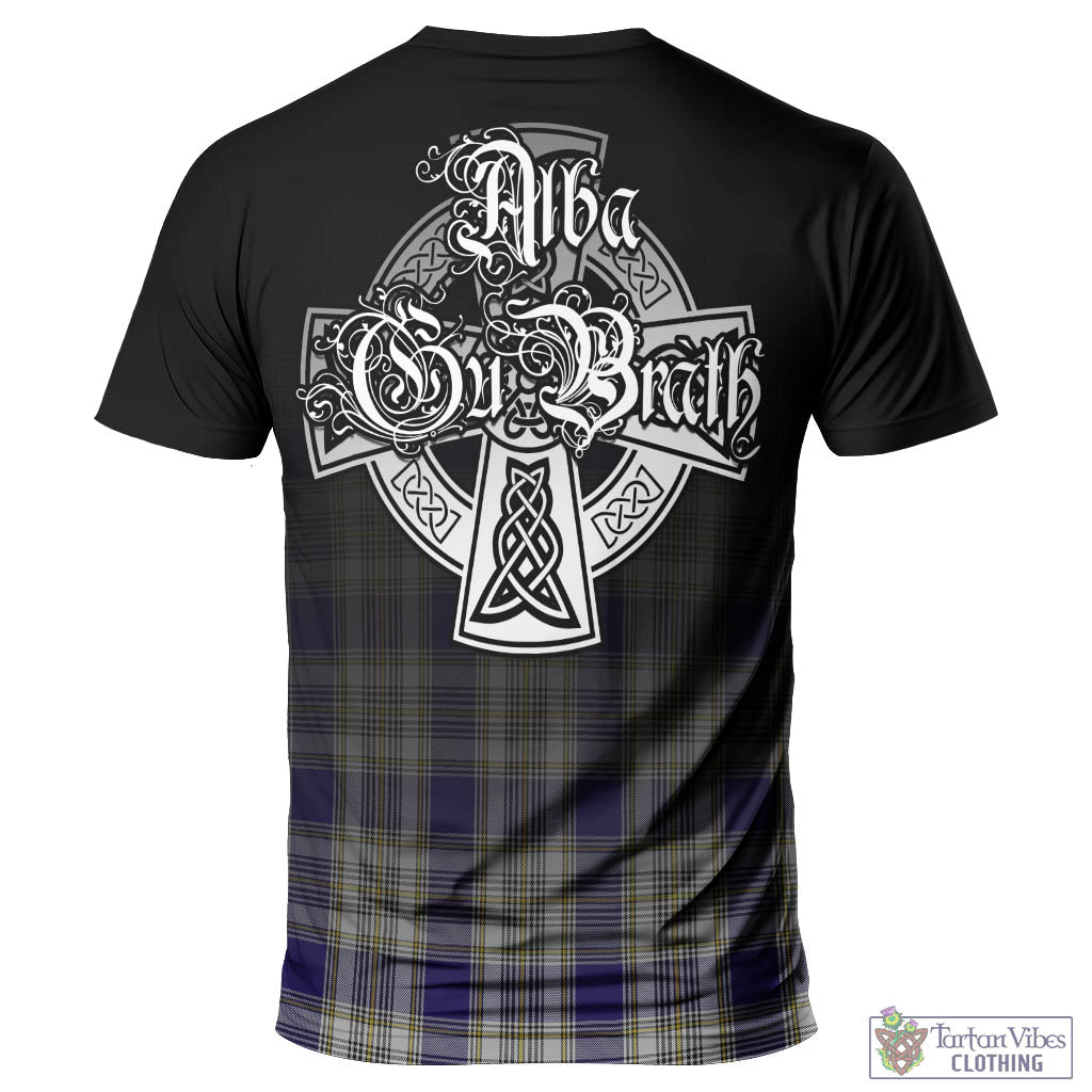 Tartan Vibes Clothing Livingston Dress Tartan T-Shirt Featuring Alba Gu Brath Family Crest Celtic Inspired